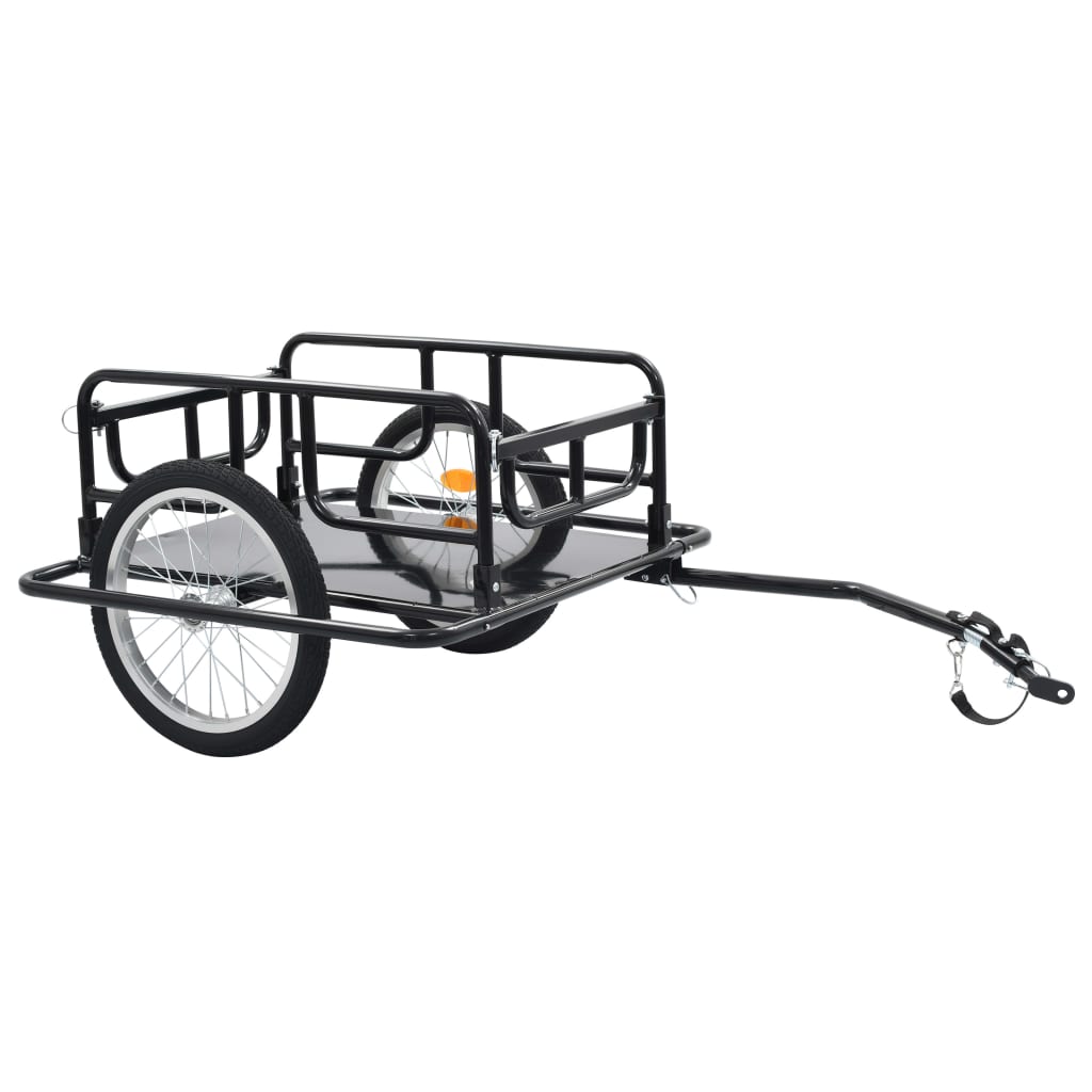 Bike Trailer 130x73x48.5 cm Steel Black - Style and Chic