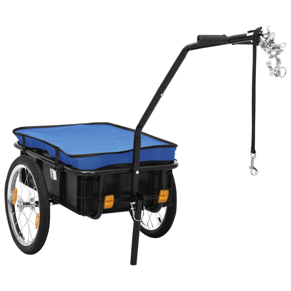 Bike Trailer/Hand Wagon 155x60x83 cm Steel Blue - Design Hut