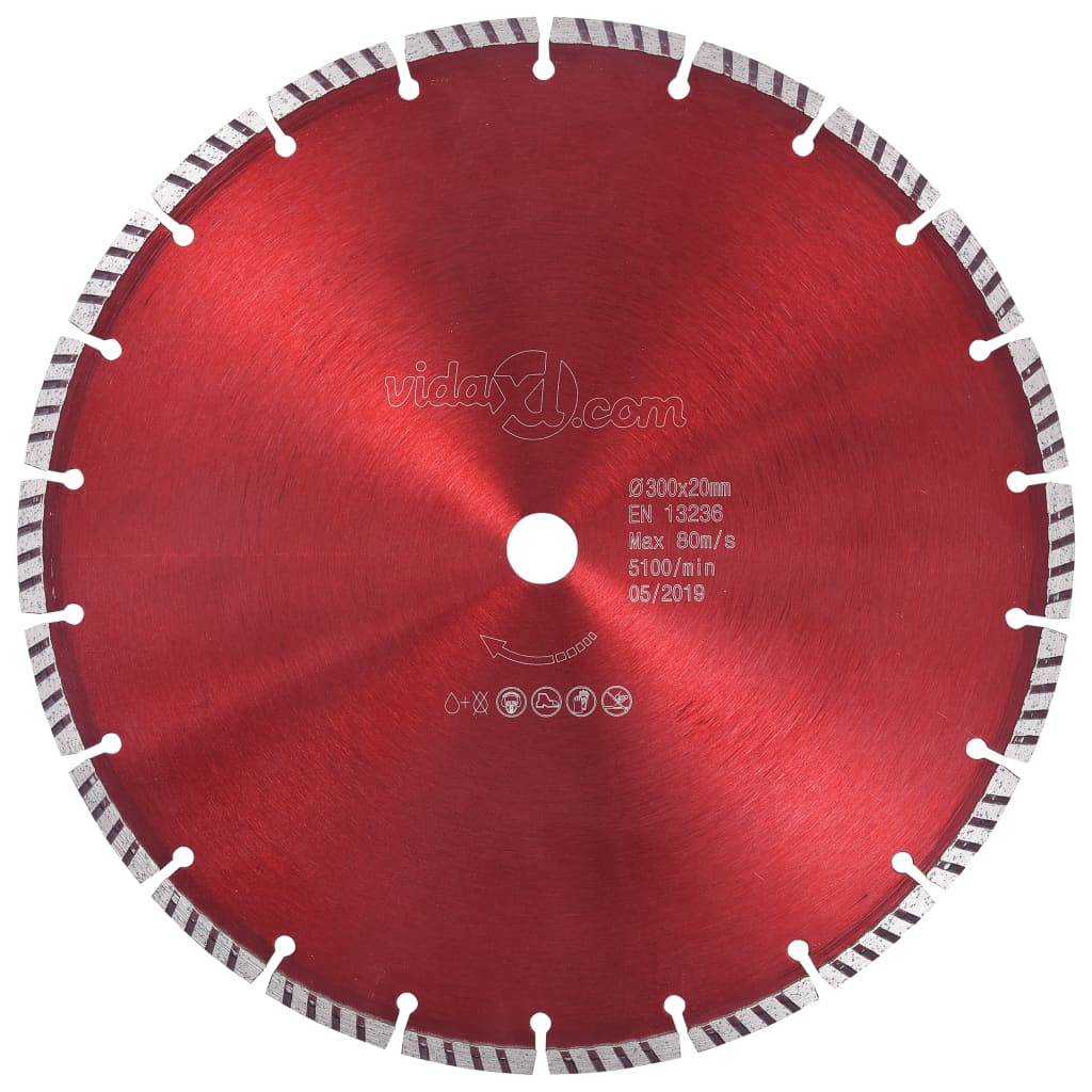 Diamond Cutting Disc with Turbo Steel 300 mm - Discount Dealers