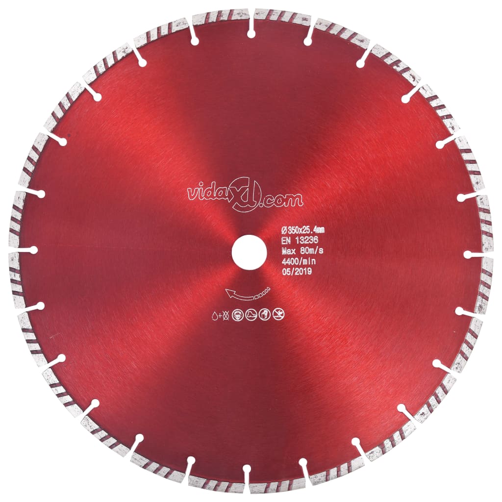 Diamond Cutting Disc with Turbo Steel 350 mm - Design Hut