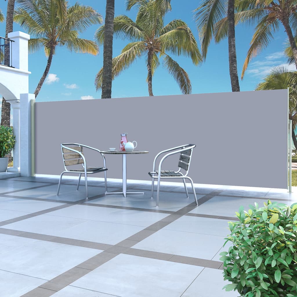 Retractable Side Awning 160 x 500 cm Grey - Tyrell & Tyrell