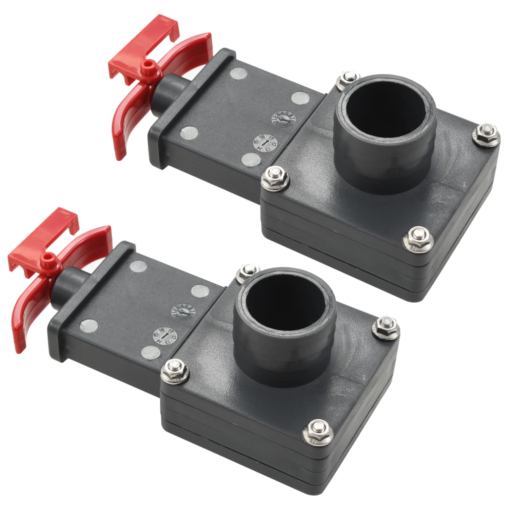Pool Gate Valve 2 pcs 1.5" - R and M Furniture