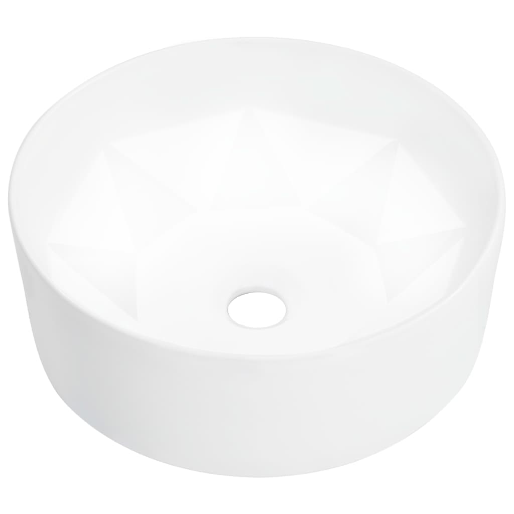 Wash Basin 36x14 cm Ceramic White - Unbeatable Bargains