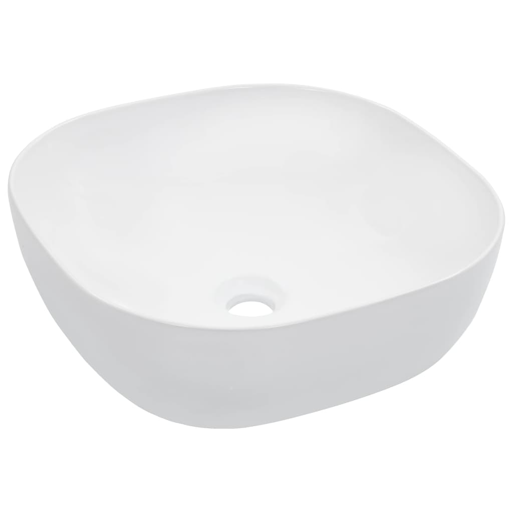 Wash Basin 42.5x42.5x14.5 cm Ceramic White - Tyrell & Tyrell