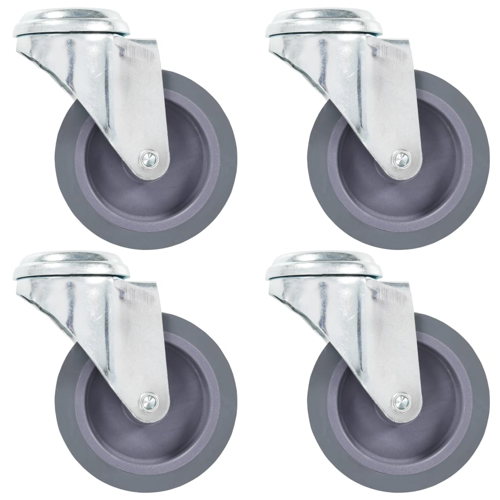 Bolt Hole Swivel Casters 4 Pieces 75 mm - Merlin Deals