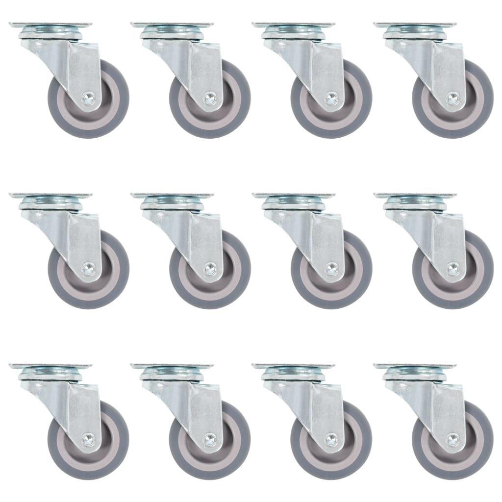 Swivel Casters 12 pcs 50 mm - Design Hut