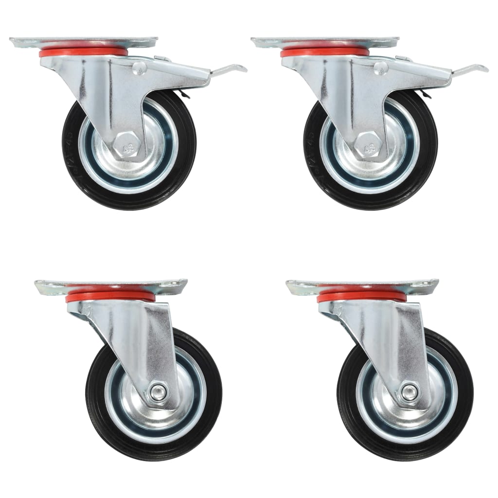 Swivel Casters 4 Pcs 75mm - Design Hut