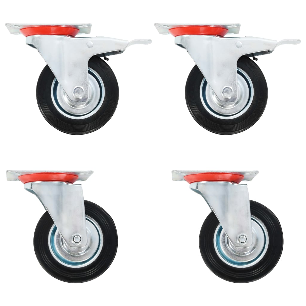 Swivel Casters 4 pcs 100 mm - Design Hut