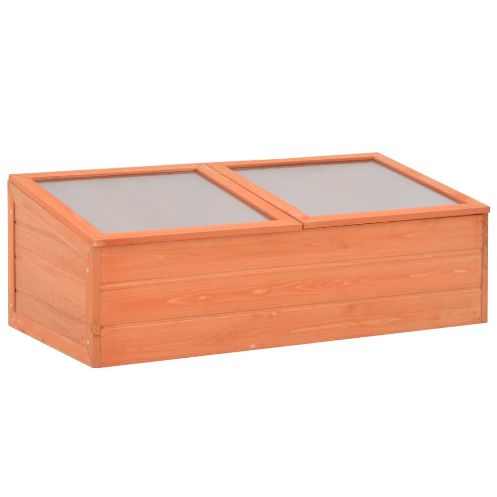 Greenhouse Wood 100x50x34 cm - Unbeatable Bargains