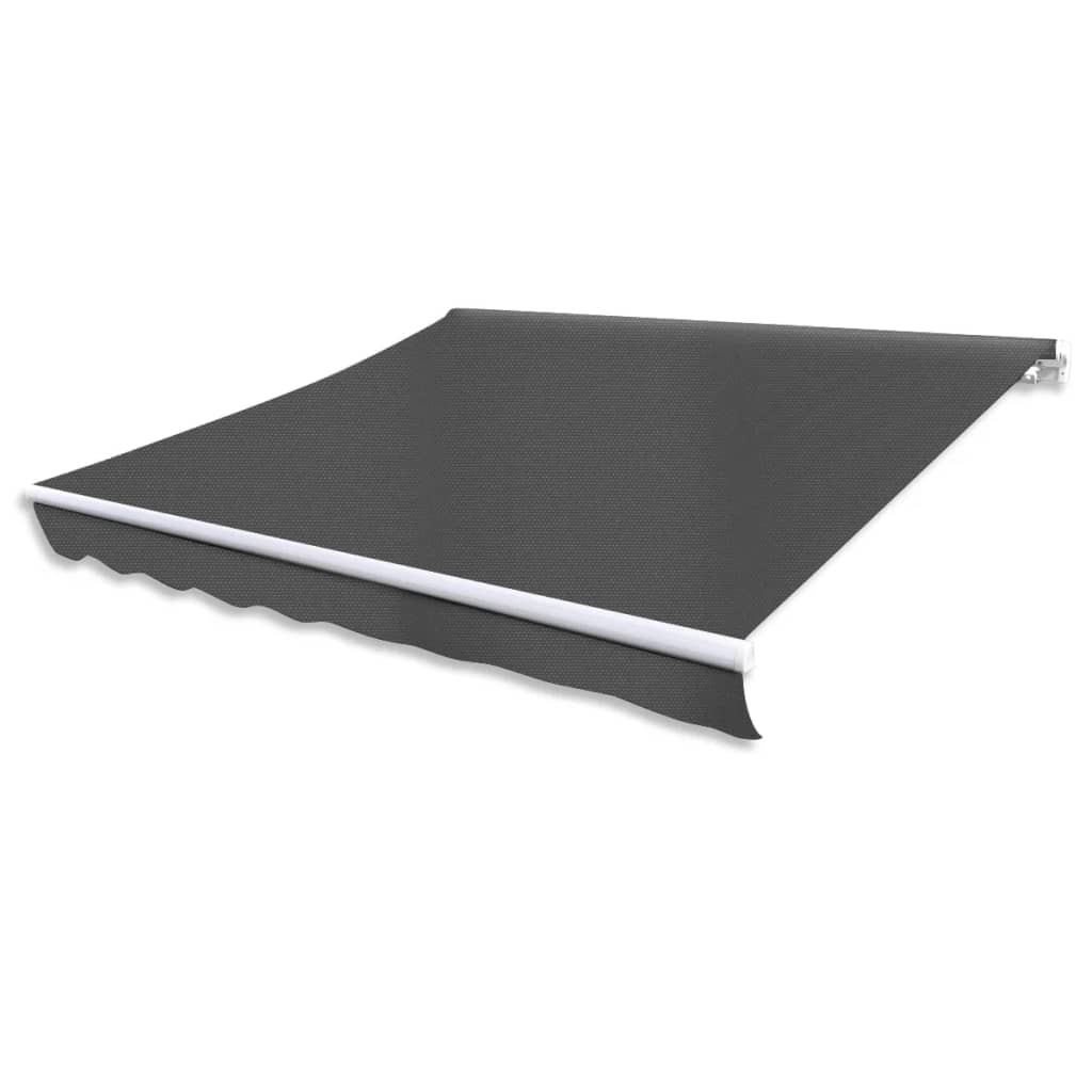 Folding Awning Manual Operated 300 cm Anthracite - Decor Base