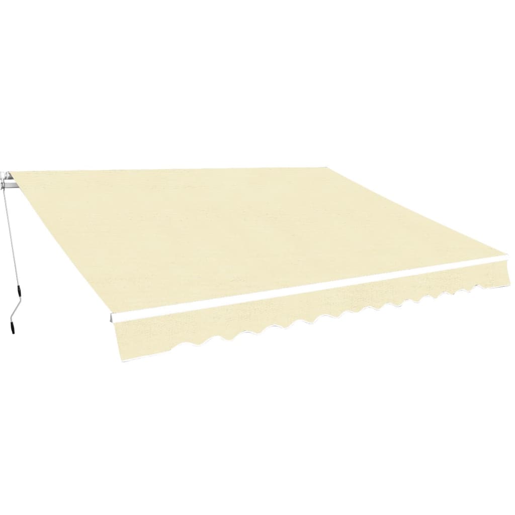 Folding Awning Manual Operated 400 cm Cream - Casper Homes