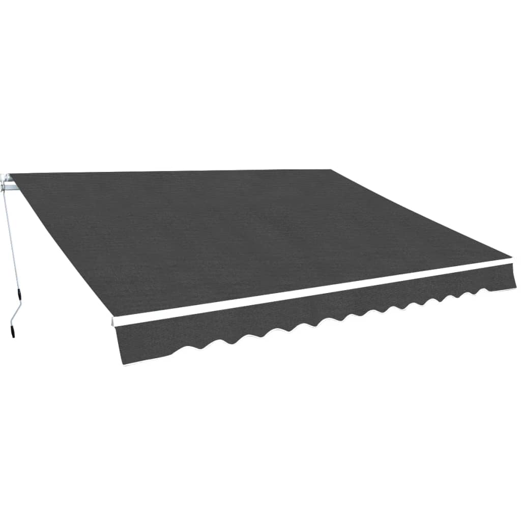 Folding Awning Manual Operated 400 cm Anthracite - Millennium Furniture