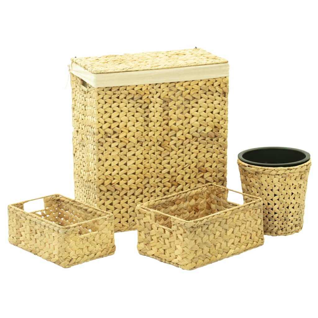 4 Piece Bathroom Set Water Hyacinth - Tyrell & Tyrell