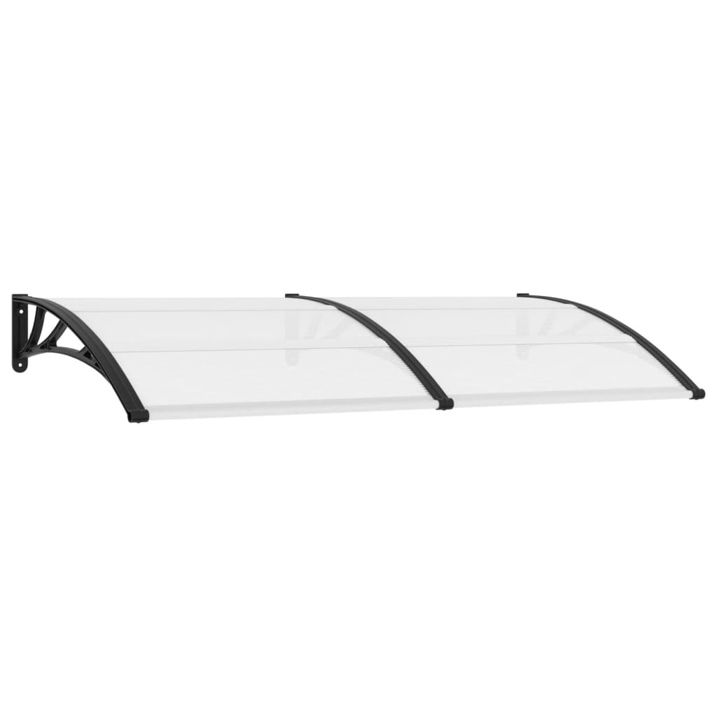 Door Canopy Black 200x100 cm PC - Brittle & Co