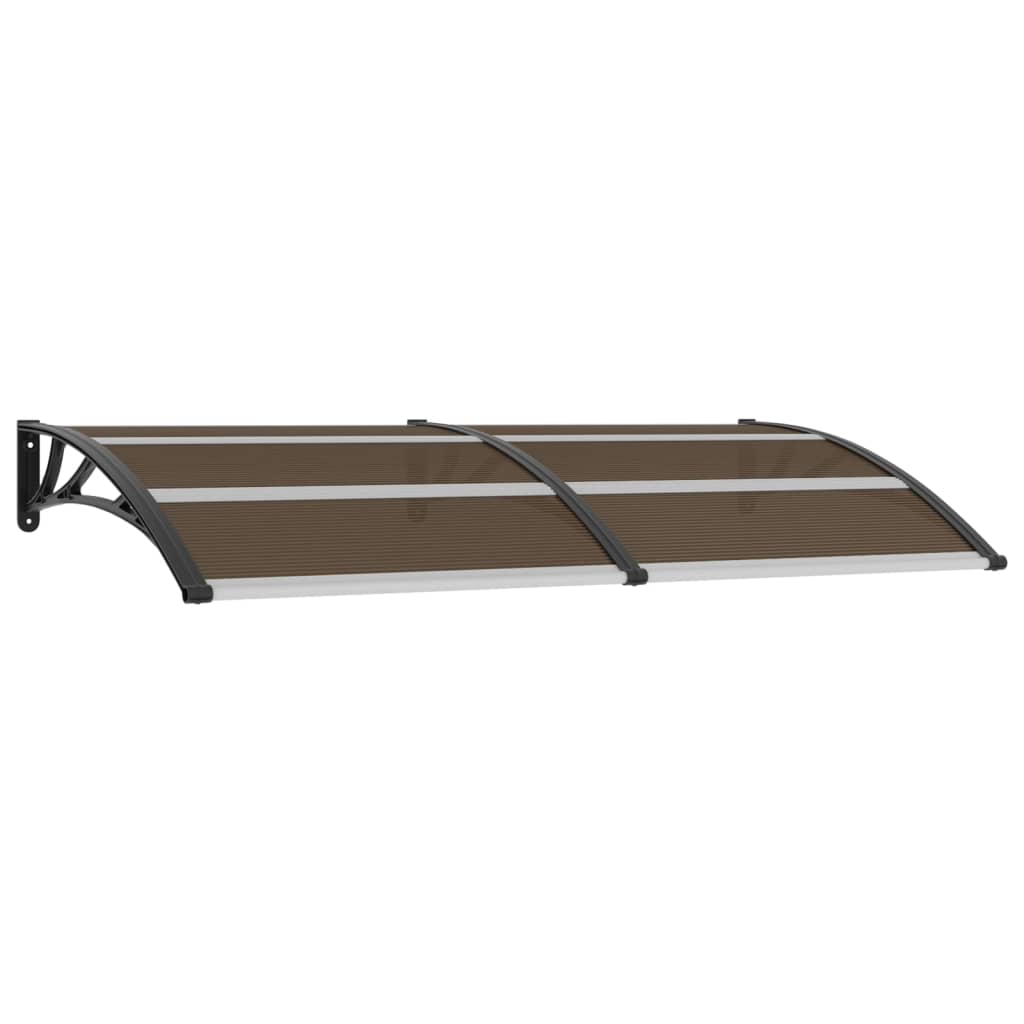 Door Canopy Black 200x100 cm PC - Direct Imports