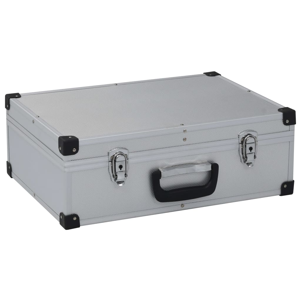 Tool Suitcase 46x33x16cm Silver Aluminium - Tyrell & Tyrell