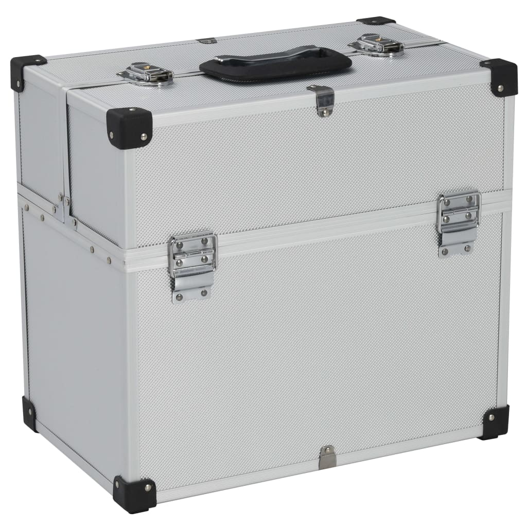 Tool Case 38x22.5x34 cm Silver Aluminum - Casper Homes
