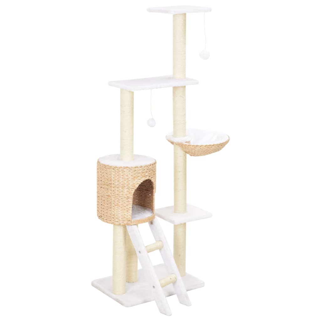 Cat Tree with Sisal Scratching Post Seagrass - Unbeatable Bargains