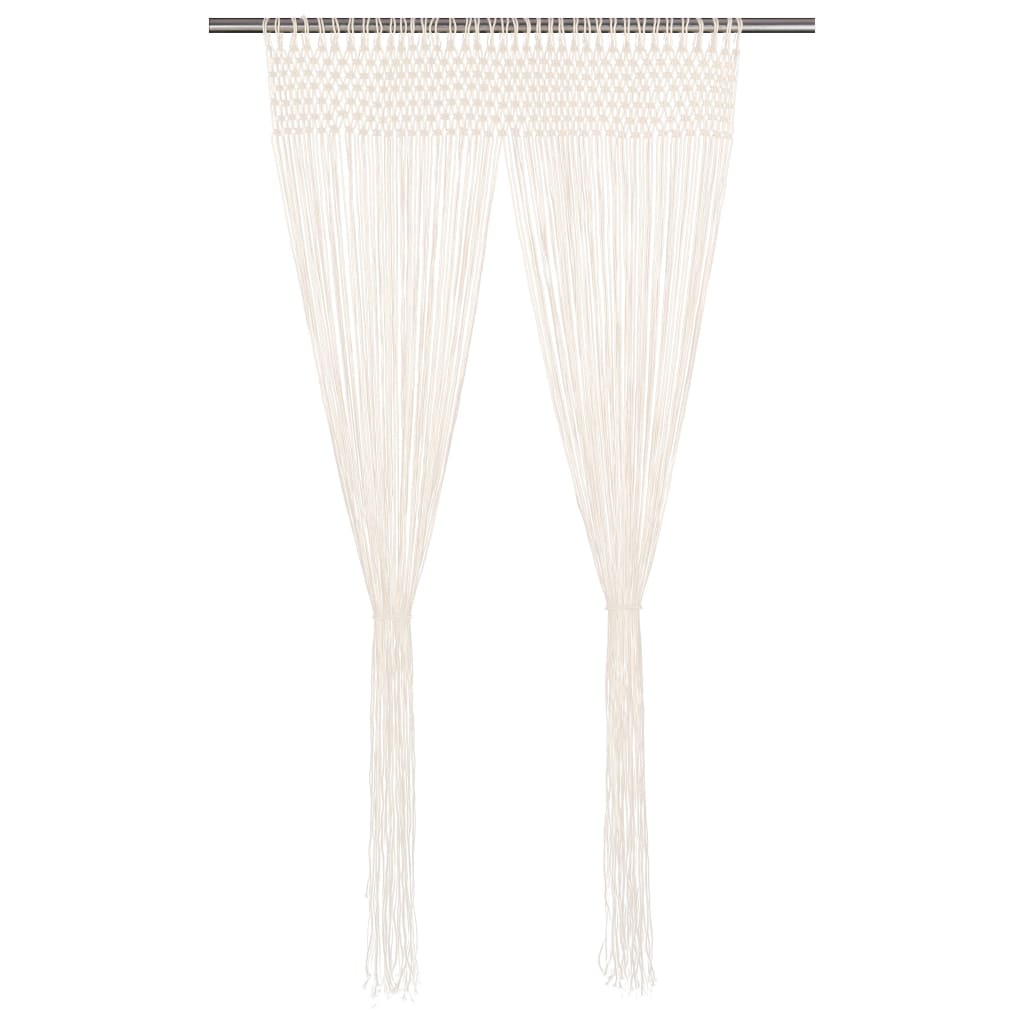 Macrame Curtain 140x240 cm Cotton - Discount Dealers