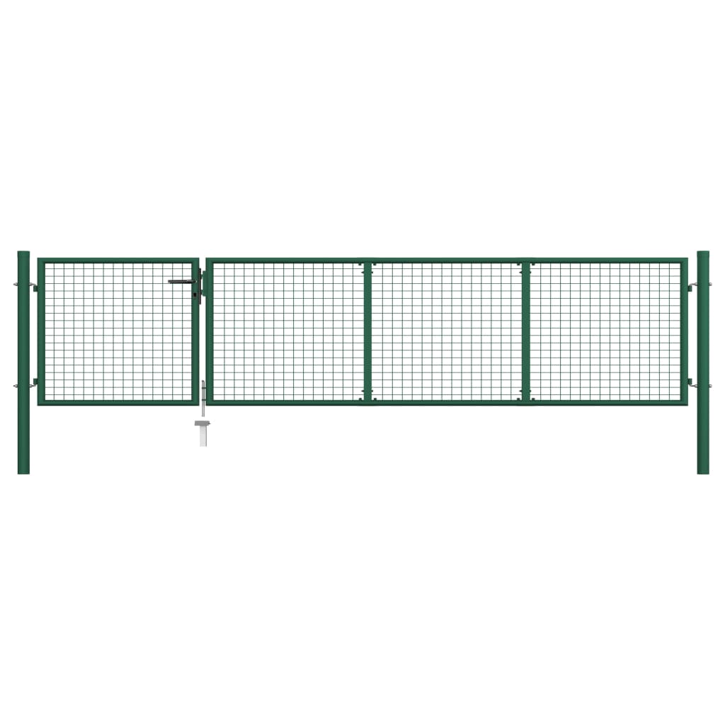 Garden Gate Steel 350x75 cm Green - The Home Maker