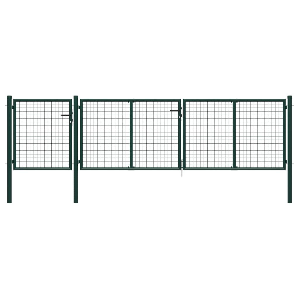 Garden Gate Steel 400x75 cm Green - Tyrell & Tyrell