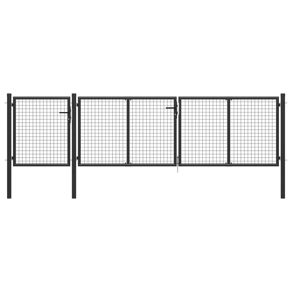 Garden Gate Steel 400x75 cm Anthracite - Millennium Furniture