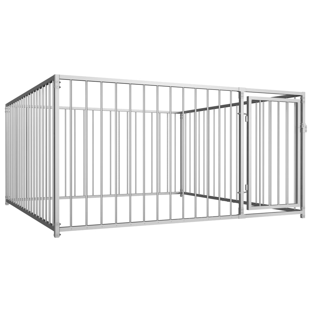 Outdoor Dog Kennel 200x200x100 cm - Decor Base