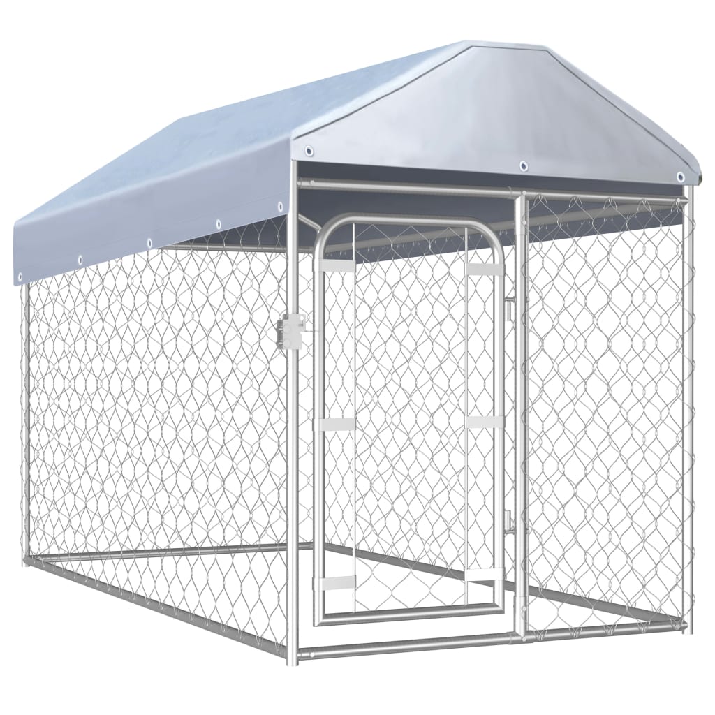 Outdoor Dog Kennel with Roof 200x100x125 cm - Millennium Furniture