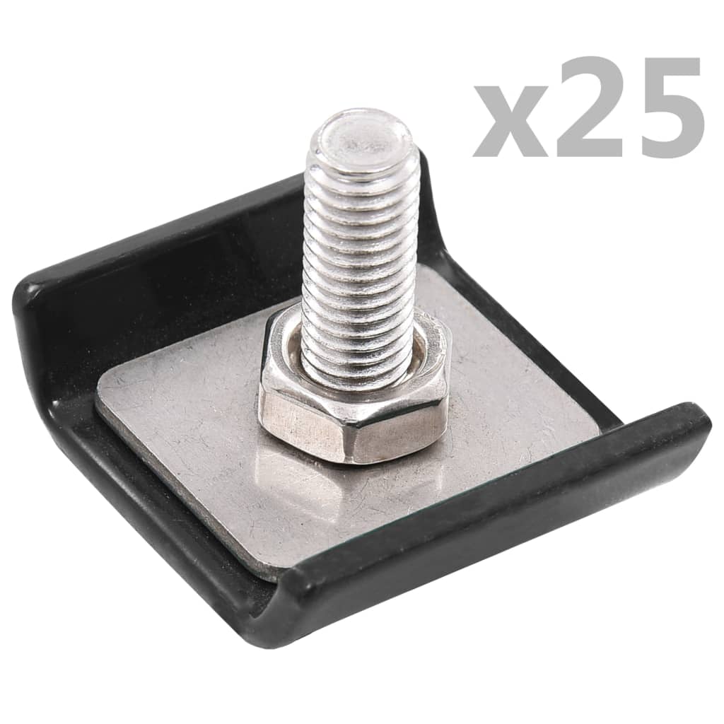 Grid Mat Connector 25 Sets Anthracite - Design Hut