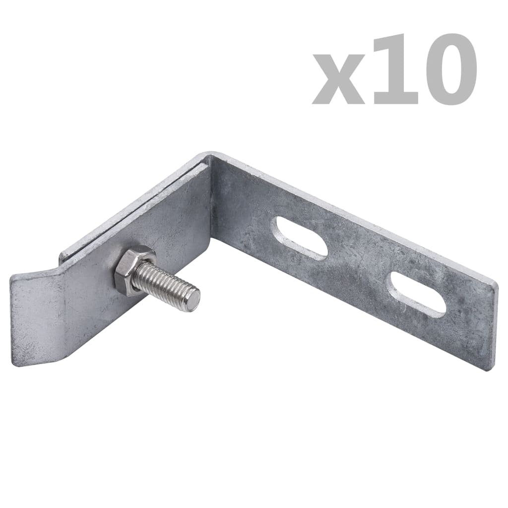 Wall Corner Connector 10 Sets Silver - R and M Furniture