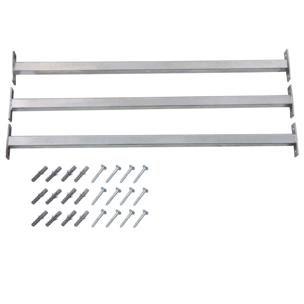 Adjustable Security Window Bars 3 pcs 710-1200 mm - Casper Homes