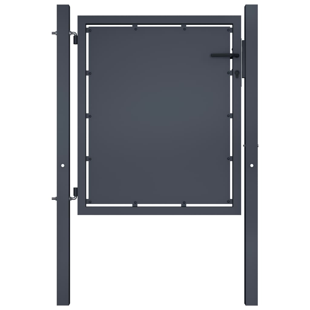 Garden Gate Steel 100x100 cm Anthracite - Tyrell & Tyrell