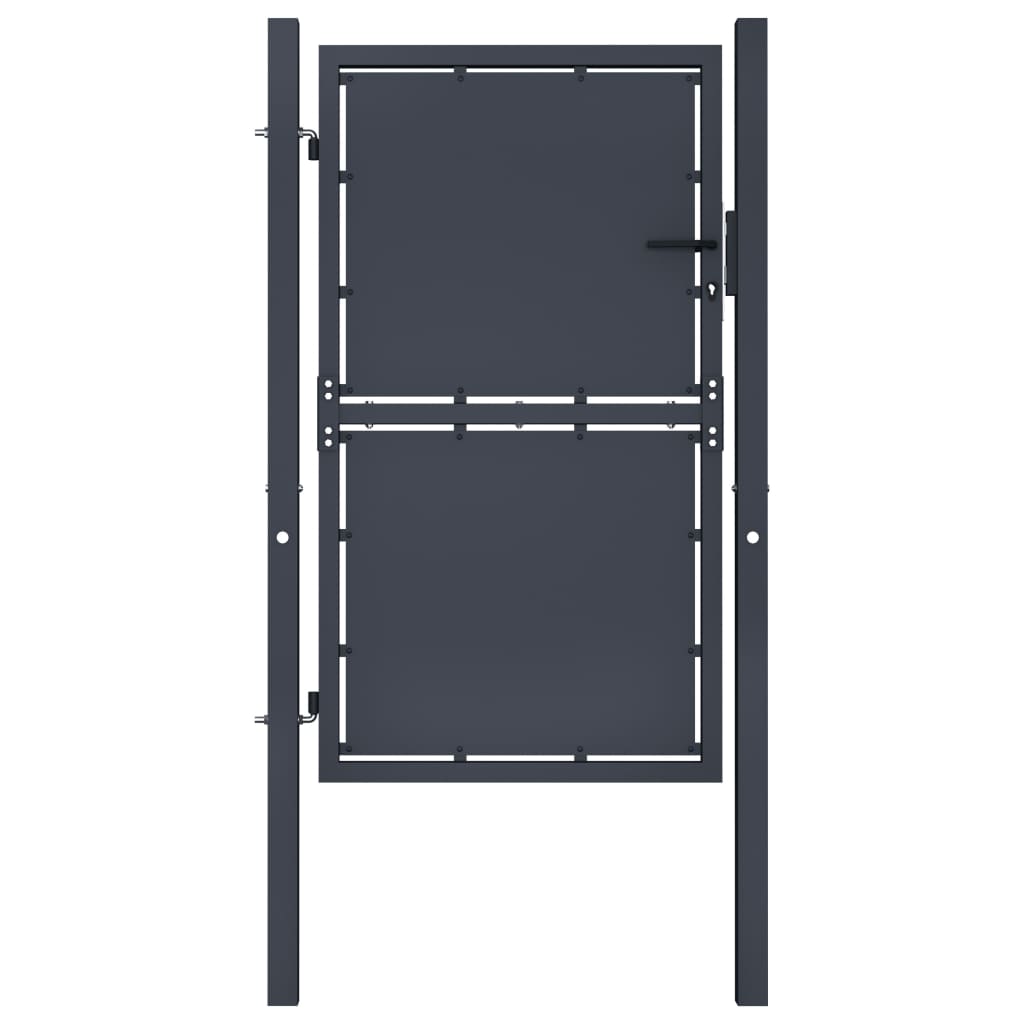 Garden Gate Steel 100x150 cm Anthracite - All Things Good