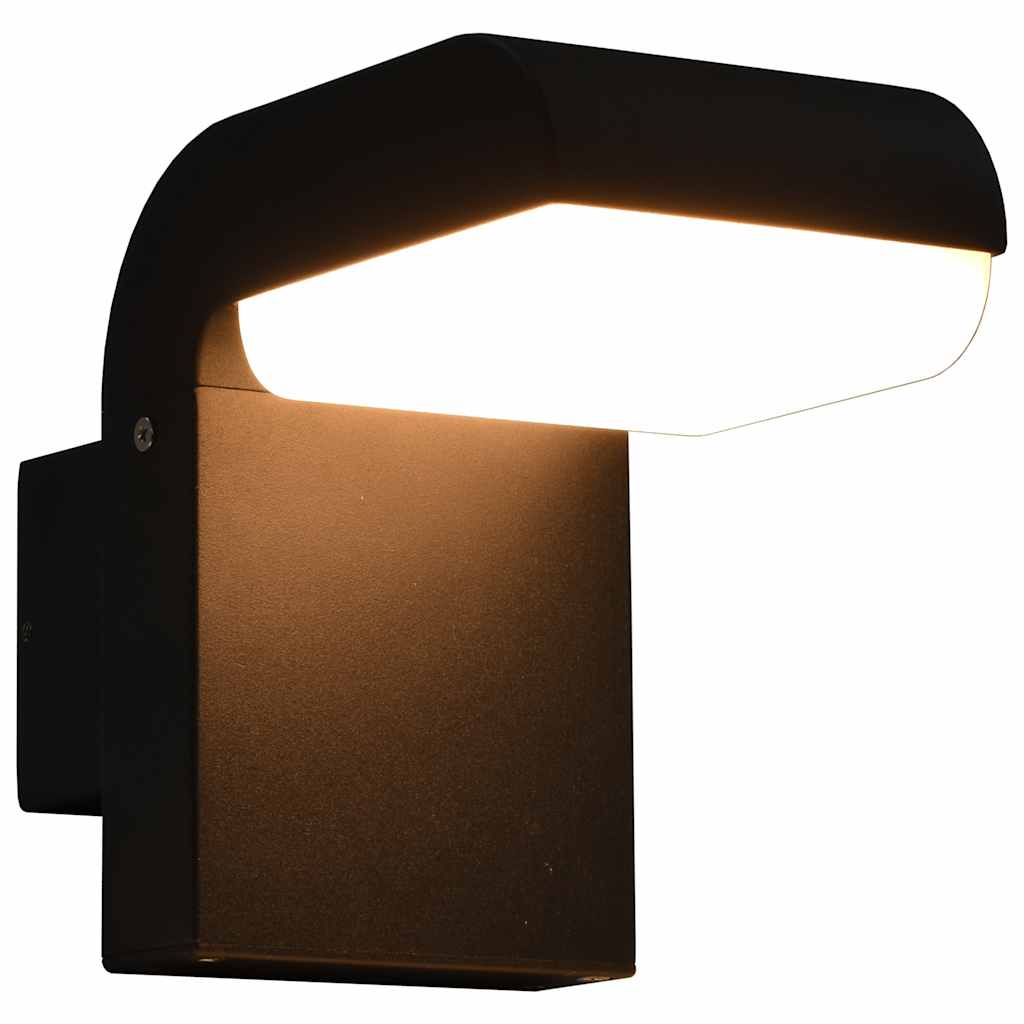 Outdoor LED Wall Light 9 W Black Oval - Direct Imports