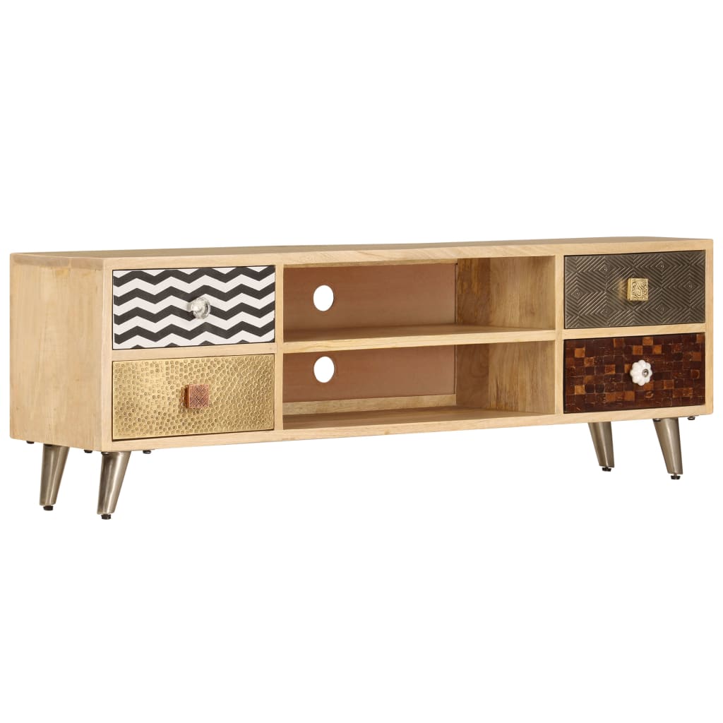 TV Cabinet 120x30x40 cm Solid Mango Wood - All Things Good