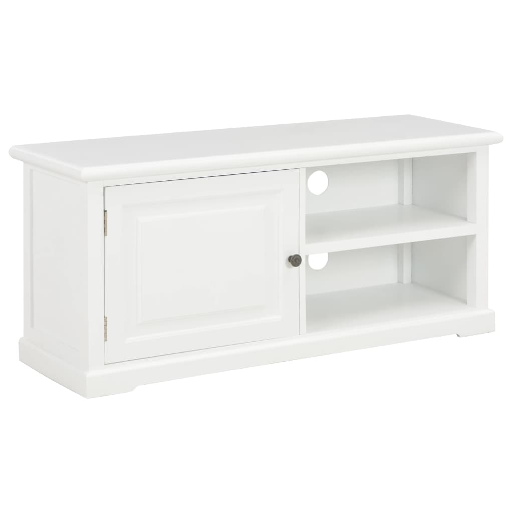 TV Cabinet White 90x30x40 cm Wood - Merlin Deals