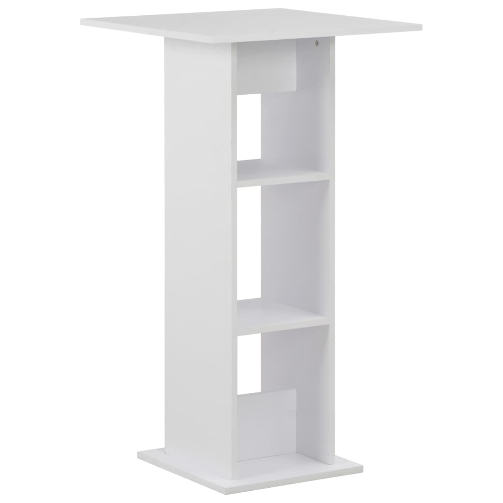 Bar Table White 60x60x110 cm - All Things Good