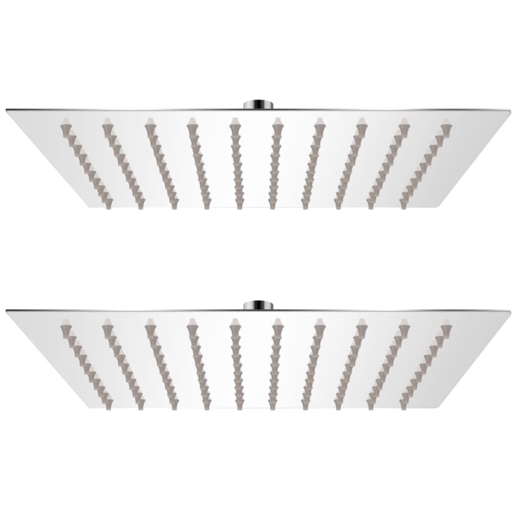 Rain Shower Head 2 pcs Stainless Steel 20x20 cm - Casper Homes