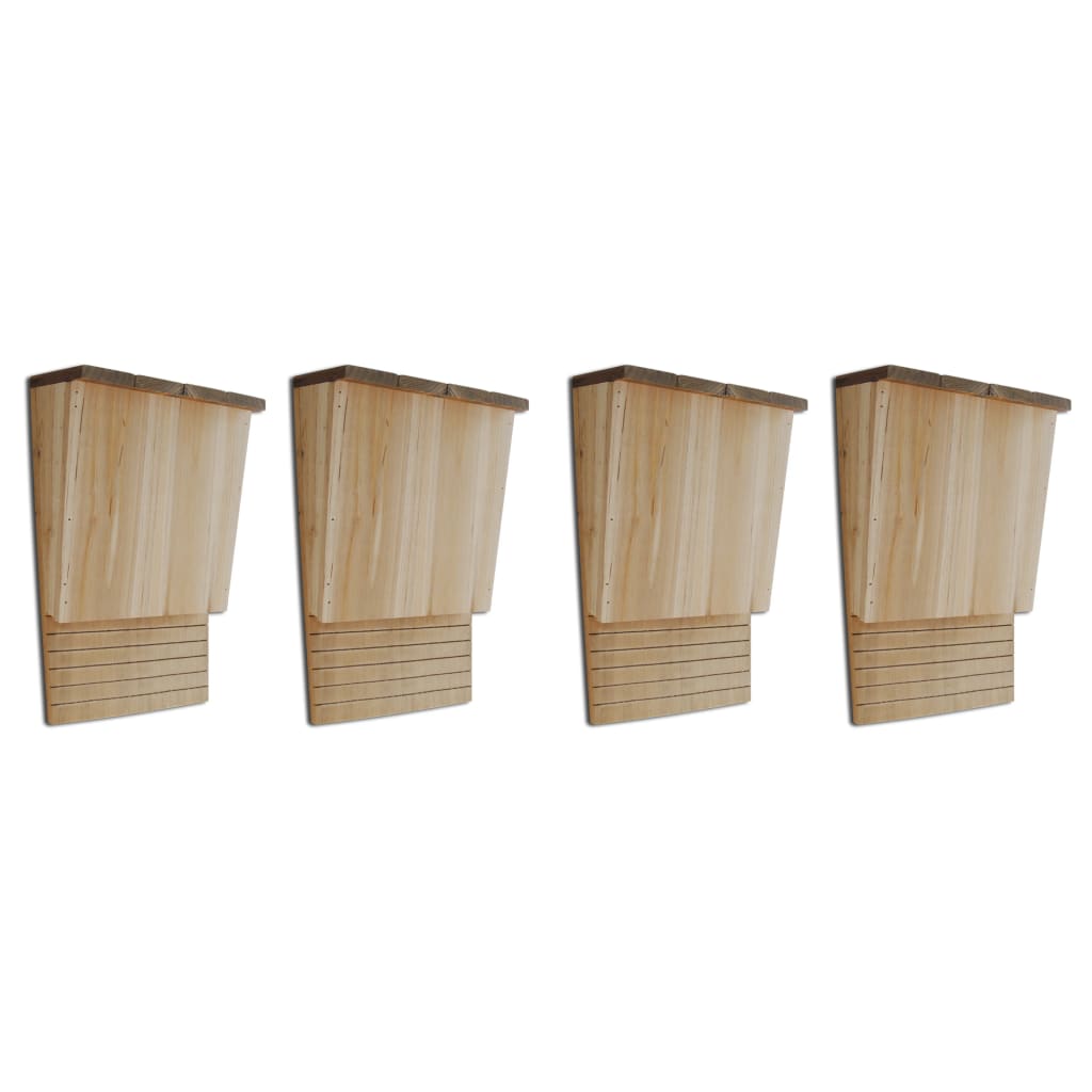 Bat Houses 4 pcs 22x12x34 cm Wood - All Things Good