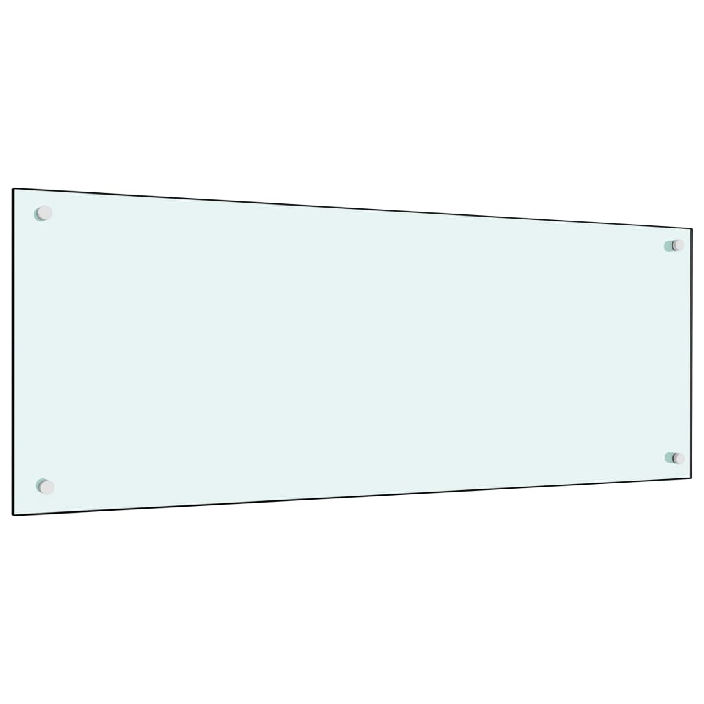 Kitchen Backsplash White 100x40 cm Tempered Glass - All Things Good