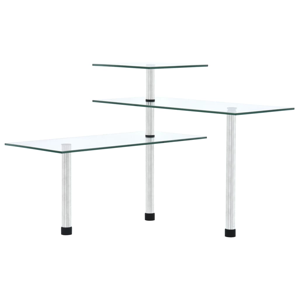 3-Tier Corner Kitchen Shelf Tempered Glass - Tyrell & Tyrell