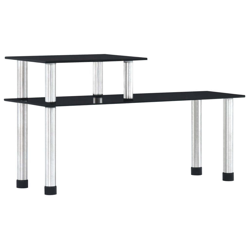 Kitchen Shelf Black 45x16x26 cm Tempered Glass - Design Hut