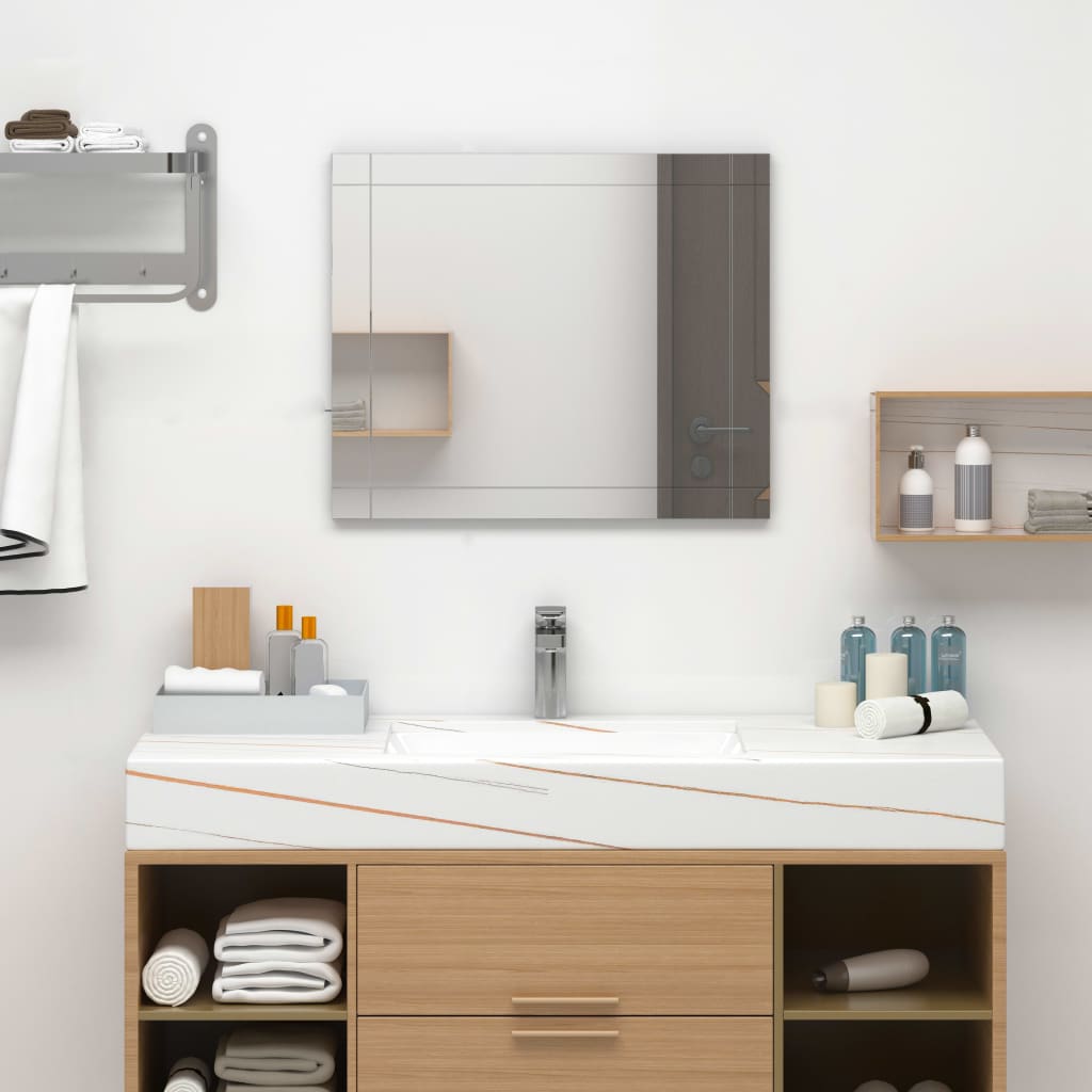 Wall Mirror 60x40 cm Glass - Millennium Furniture