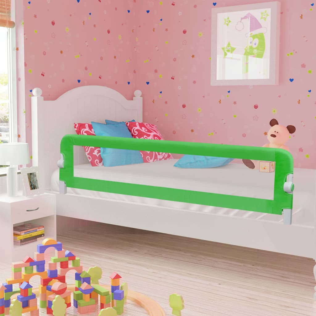 Toddler Safety Bed Rail Green 180x42 cm Polyester - Tyrell & Tyrell