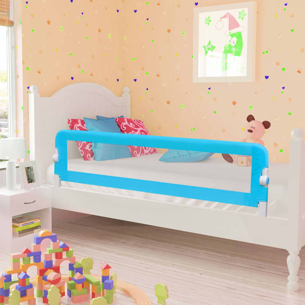 Toddler Safety Bed Rail Blue 120x42 cm Polyester - Millennium Furniture