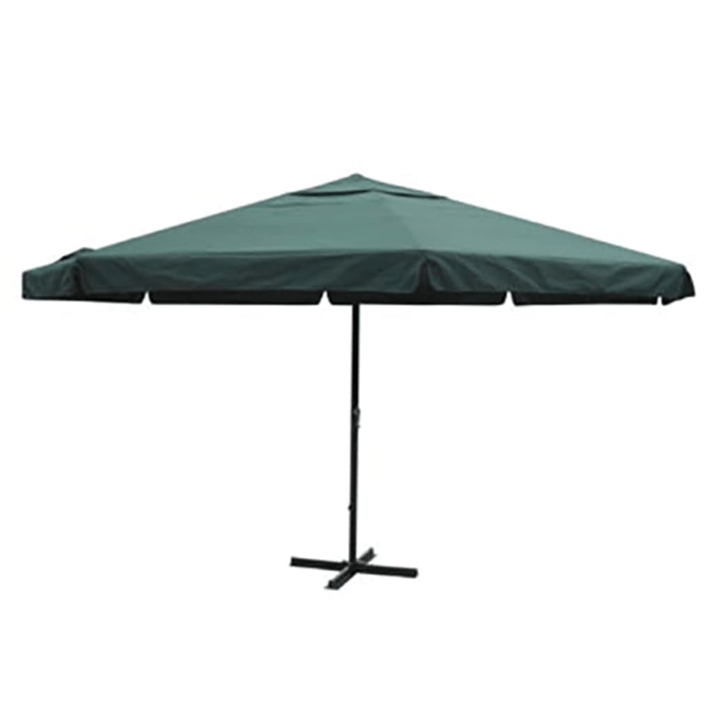 Garden Parasol Green Aluminium 500 cm - Direct Imports