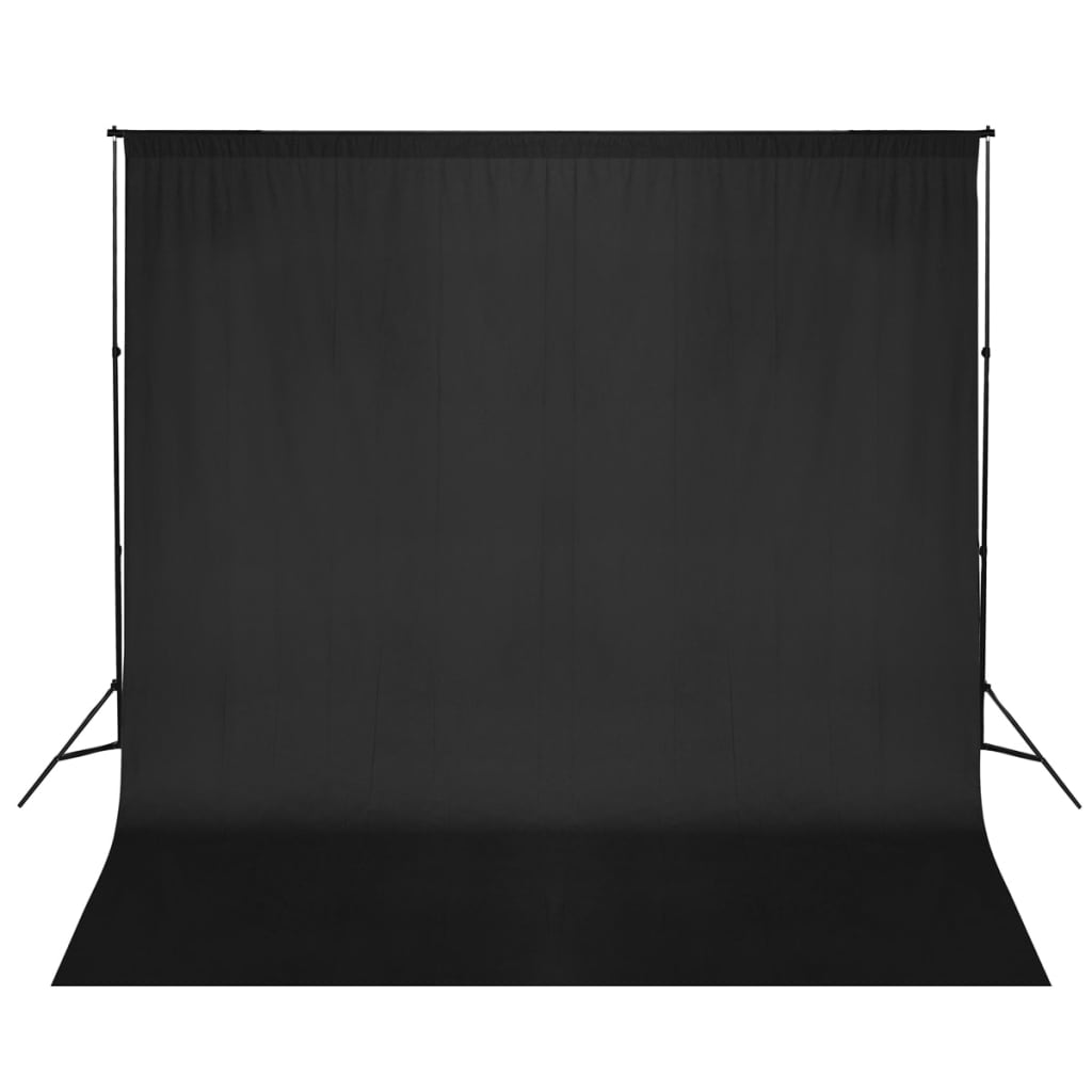 Photo Backdrop Support System 600x300 cm Black - Discount Dealers