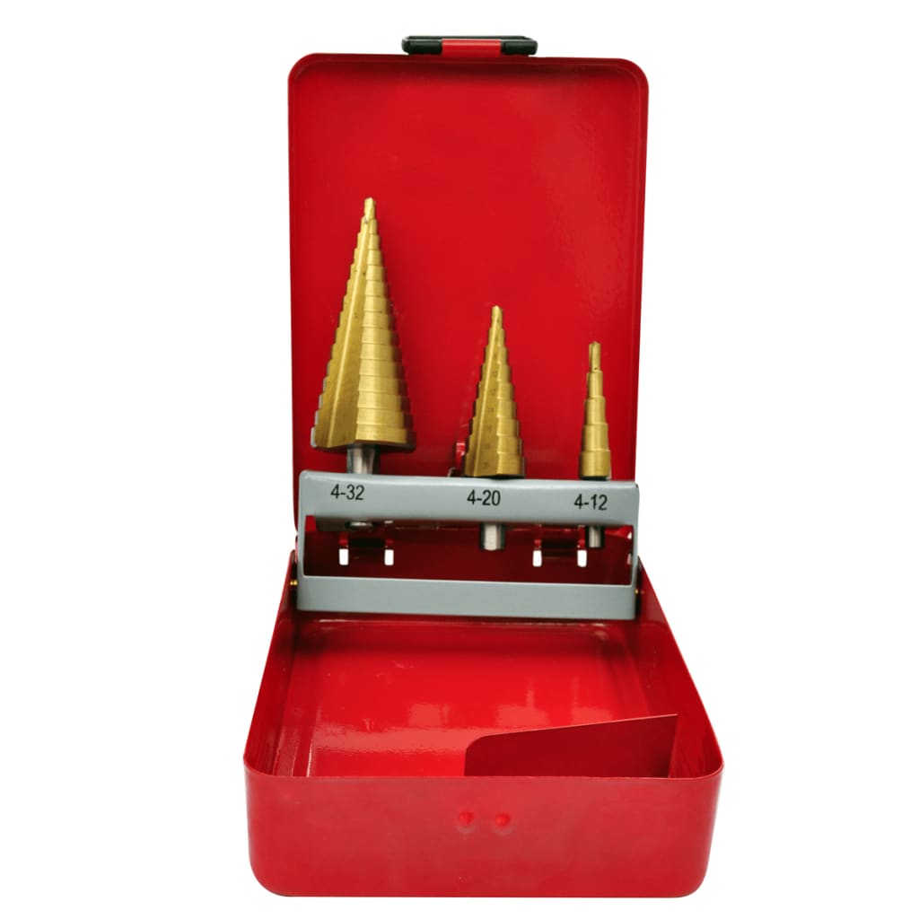 3-Piece HSS Step Drill Set - Unbeatable Bargains