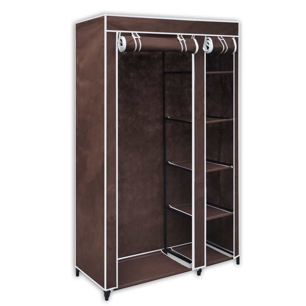 Fabric Wardrobe Rolled Up Door - Brown - Tyrell & Tyrell