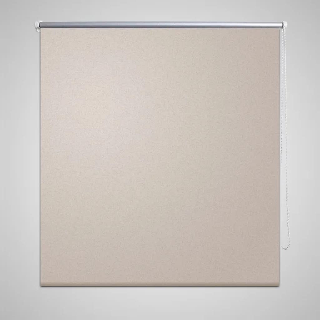 Roller Blind Blackout 100 x 175 cm Beige - R and M Furniture